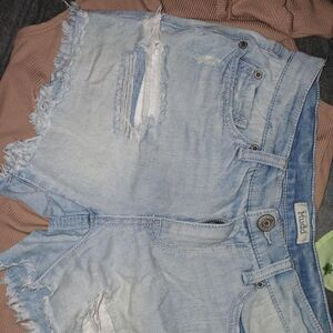Mudd-clothing Women's Blue Shorts